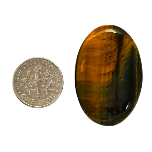 Blue Tiger Eye 23.7x35.2x5.5 mm Oval Shape Polished Gemstone LS17-05529