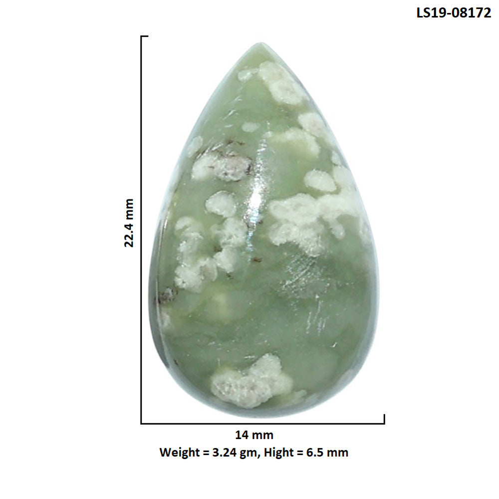 Peace Jade 14x22.4x6.5 mm Pear Shape Polished Gemstone LS19-08172