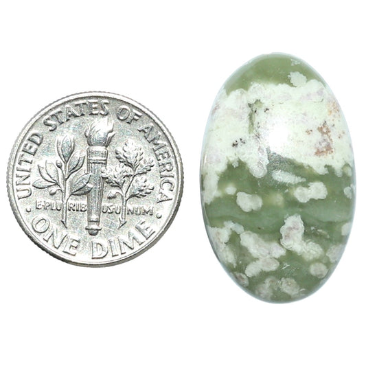 Peace Jade 15.8x25.4x5.8 mm Oval Shape Polished Gemstone LS19-08178