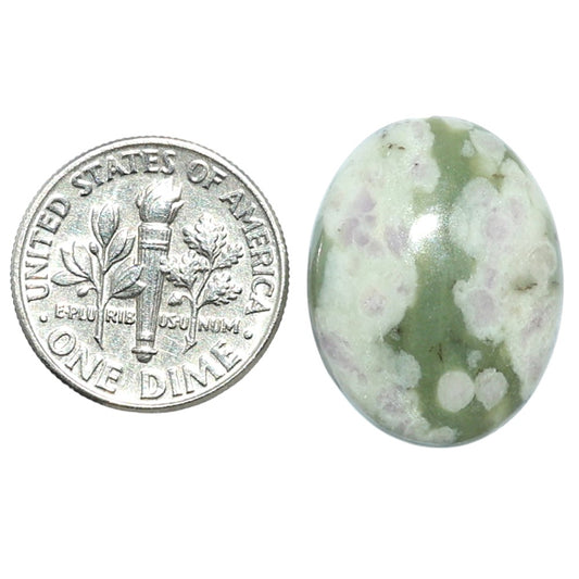 Peace Jade 16.5x21.45x5.5 mm Oval Shape Polished Gemstone LS19-08179