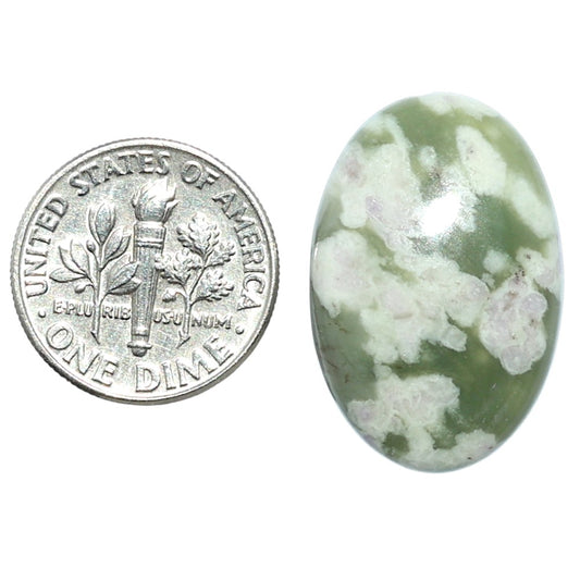 Peace Jade 17x25.4x6 mm Oval Shape Polished Gemstone LS19-08181