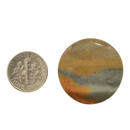 Polygram Jasper 28.5x28.5x5.3 mm Round Shape Polished Gemstone LS20-05666