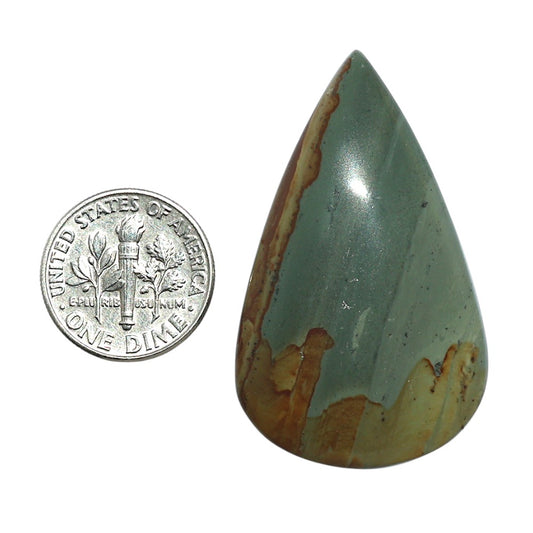 Polygram Jasper 25.8x42.85x6 mm Pear Shape Polished Gemstone LS20-08053