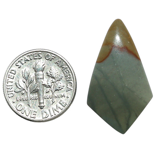 Polygram Jasper 16x27.85x4 mm Fancy Shape Polished Gemstone LS20-08063