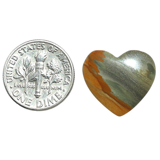 Polygram Jasper 16.5x18x4.3 mm Heart Shape Polished Gemstone LS20-08066