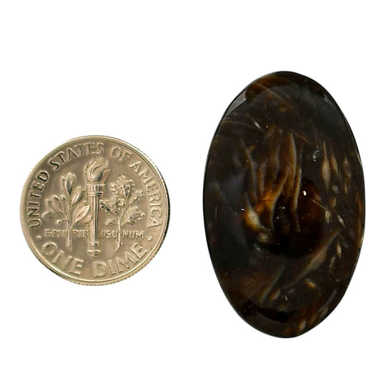 Bat Cave Jasper 19.2x31.45x5 mm Oval Shape Polished Gemstone LS21-05659