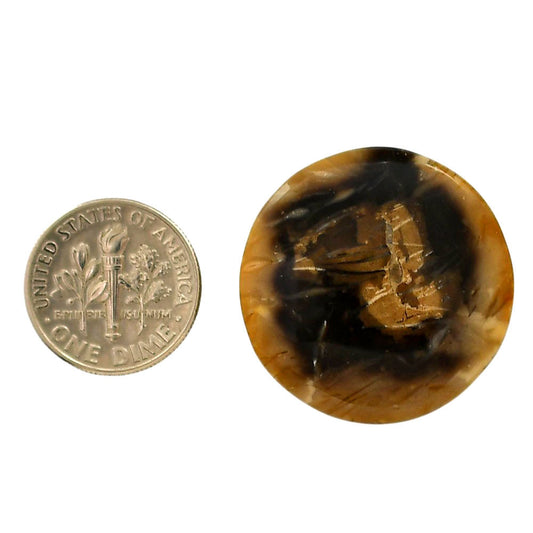 Bat Cave Jasper 27.5x27.5x5 mm Round Shape Polished Gemstone LS21-05664