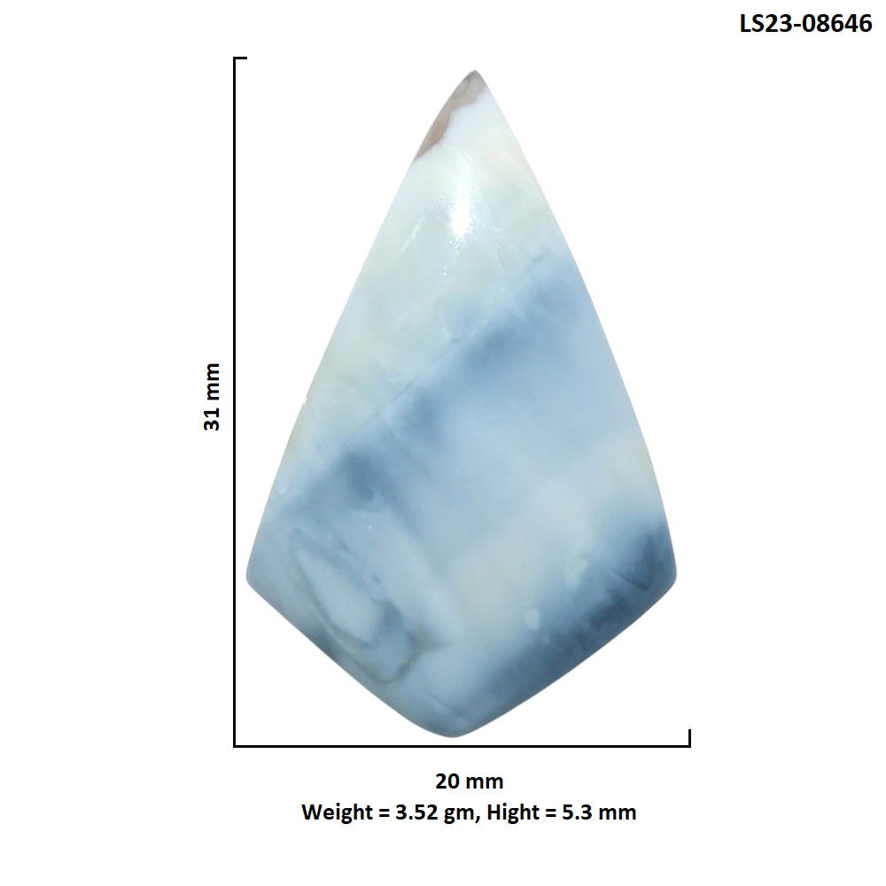 Owyhee Opal 20x31x5.3 mm Fancy Shape Polished Gemstone LS23-08646