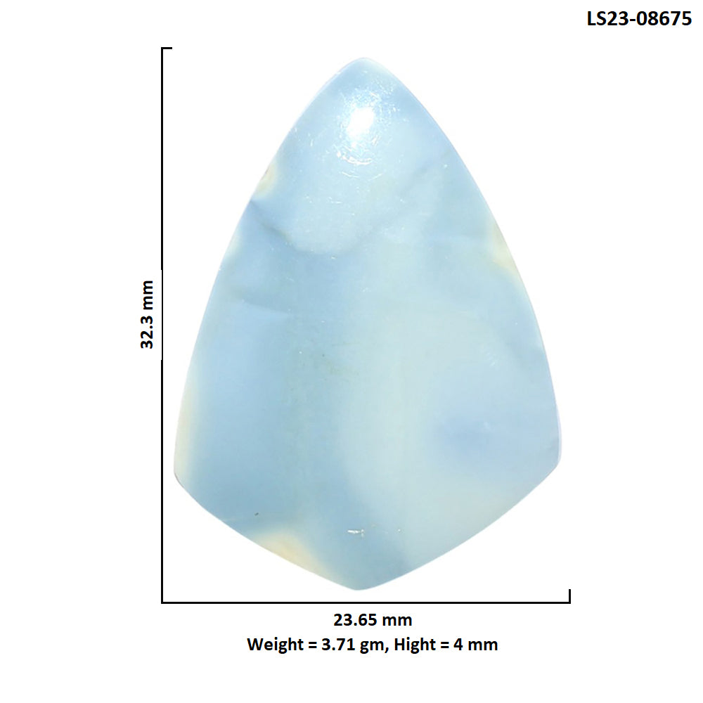Owyhee Opal 23.65x32.3x4 mm Fancy Shape Polished Gemstone LS23-08675