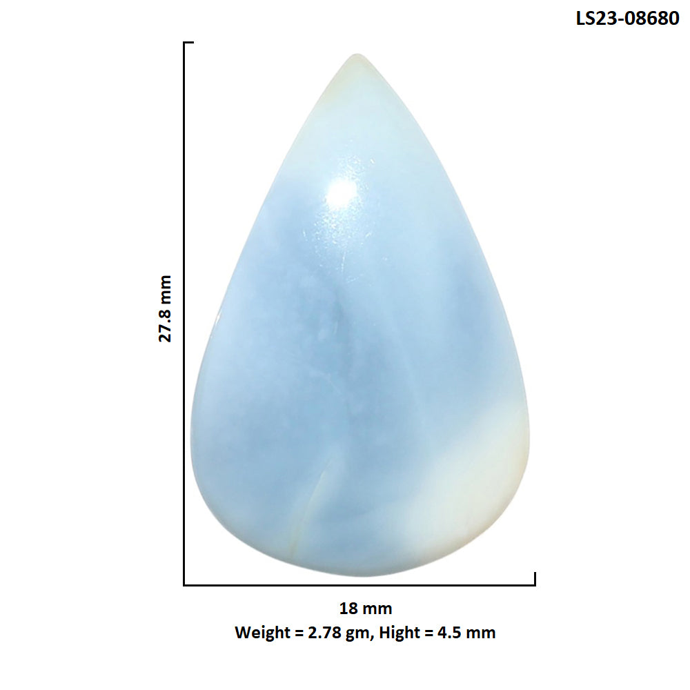 Owyhee Opal 18x27.8x4.5 mm Pear Shape Polished Gemstone LS23-08680