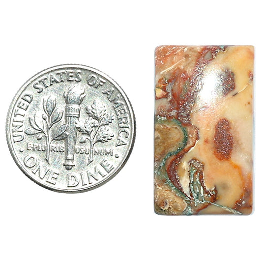 Rosetta Picture Jasper 14x23.4x6 mm Baguette Shape Polished Gemstone LS24-08121