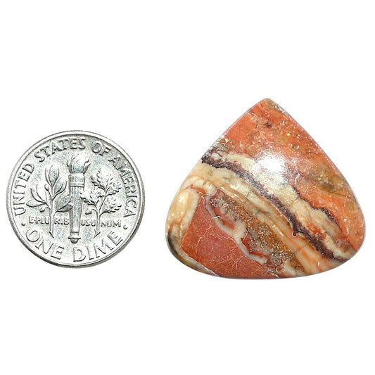 Rosetta Picture Jasper 23.4x25.8x5.5 mm Heart Shape Polished Gemstone LS24-08127
