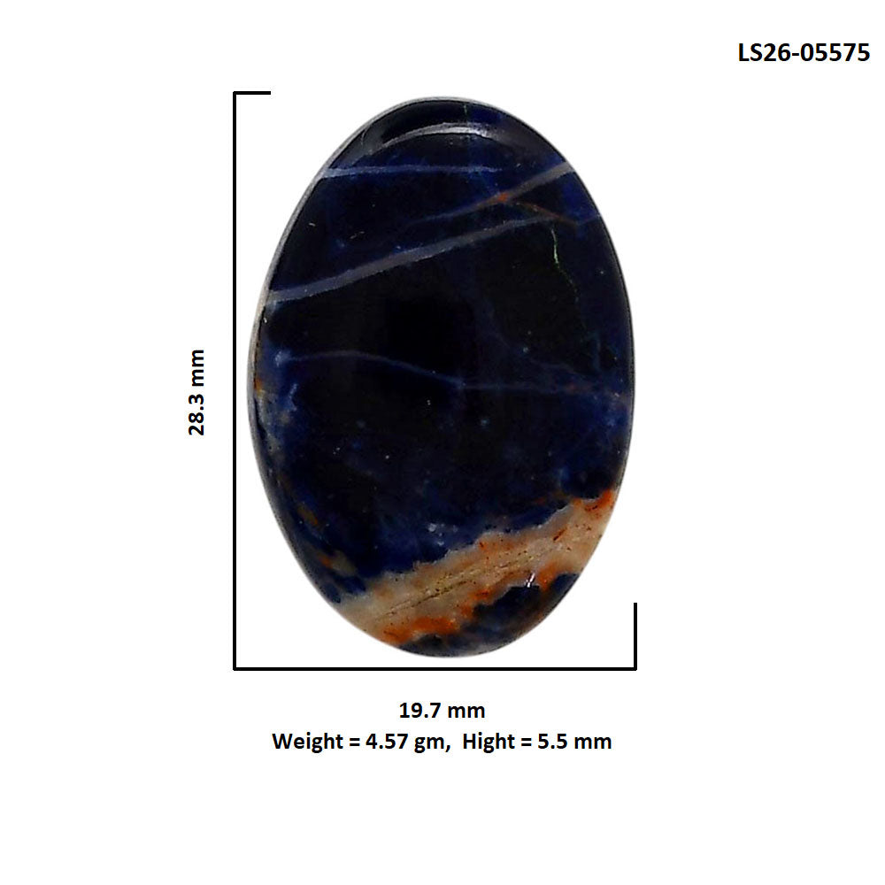 Sodalite 19.7x28.3x5.5 mm Oval Shape Polished Gemstone LS26-05575