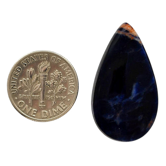 Sodalite 17x29.65x5.7 mm Pear Shape Polished Gemstone LS26-05581