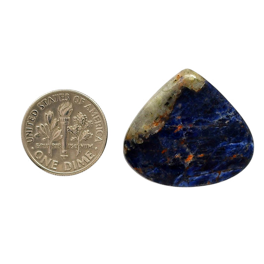 Sodalite 24.5x27x5.3 mm Heart Shape Polished Gemstone LS26-05585
