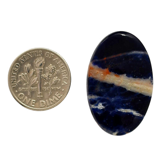 Sodalite 18.8x29.5x5 mm Oval Shape Polished Gemstone LS26-05587
