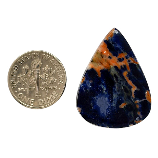 Sodalite 22.8x30.4x5.3 mm Pear Shape Polished Gemstone LS26-05589