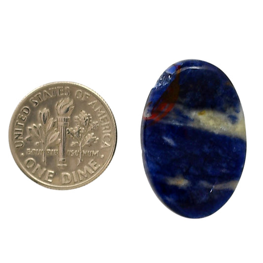 Sodalite 17.2x26x5 mm Oval Shape Polished Gemstone LS26-05591
