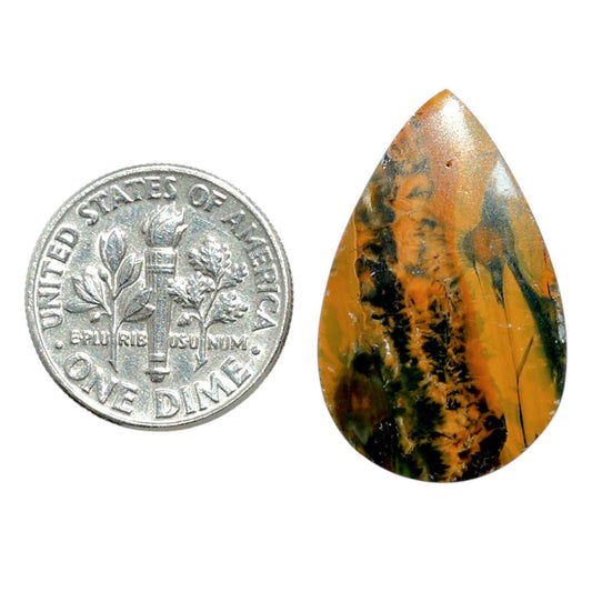 Ocean Jasper 16.5x26x3.5 mm Pear Shape Polished Gemstone LS27-07870