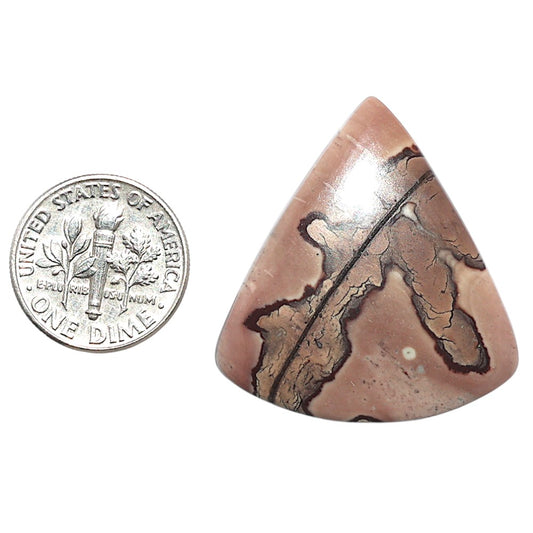 Coffee Bean Jasper 30.1x32.6x5 mm Fancy Shape Polished Gemstone LS28-08209