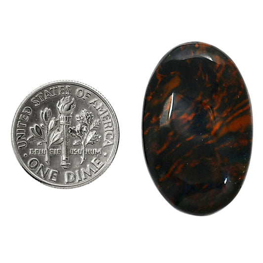 Blood Stone 18.5x28.7x6 mm Oval Shape Polished Gemstone LS32-05212