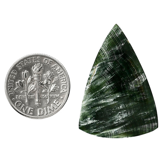 Russian Seraphinite 21.75x31x5 mm Fancy Shape Polished Gemstone LS35-05176