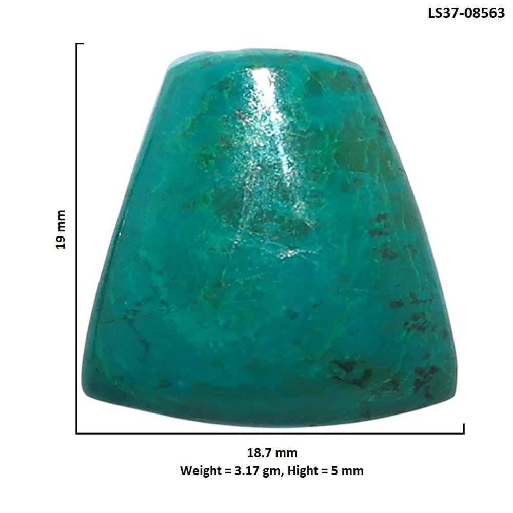 Azurite Chrysocolla 18.7x19x5 mm Fancy Shape Polished Gemstone LS37-08563