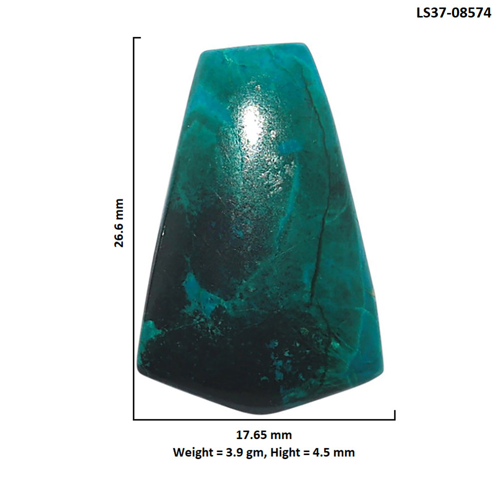 Azurite Chrysocolla 17.65x26.6x4.5 mm Fancy Shape Polished Gemstone LS37-08574