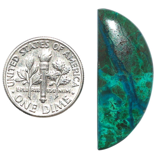 Azurite Chrysocolla 12.6x31.2x4.5 mm Fancy Shape Polished Gemstone LS37-08575