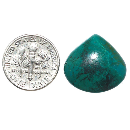Azurite Chrysocolla 18.4x19.7x5.3 mm Heart Shape Polished Gemstone LS37-08604