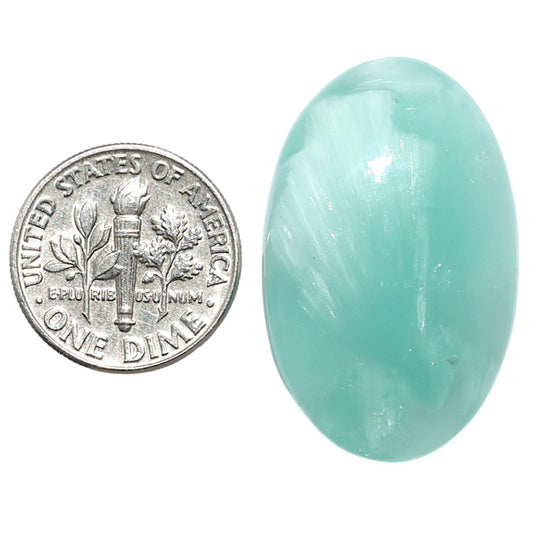 Hemimorphite 19.8x31.2x7 mm Oval Shape Polished Gemstone LS38-08988