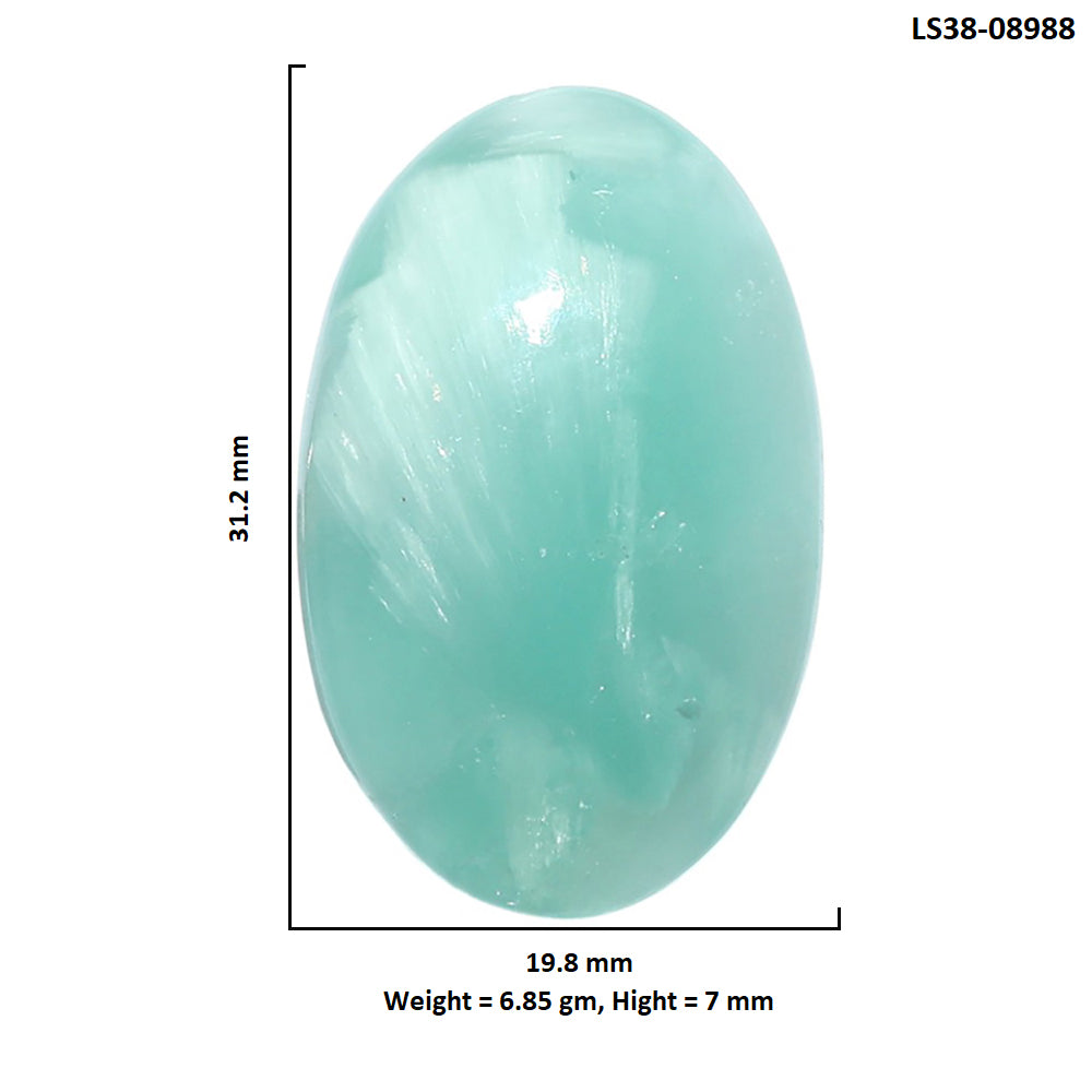 Hemimorphite 19.8x31.2x7 mm Oval Shape Polished Gemstone LS38-08988