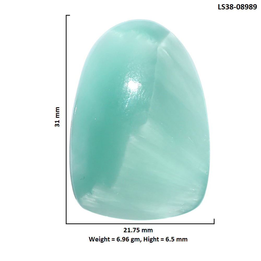 Hemimorphite 21.75x31x6.5 mm Fancy Shape Polished Gemstone LS38-08989