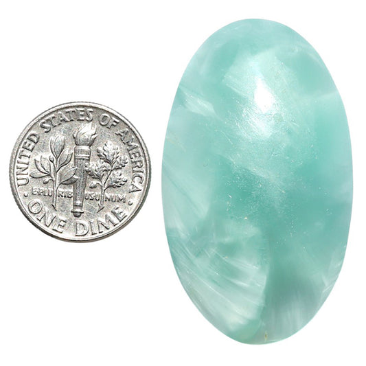 Hemimorphite 24.2x41x6.3 mm Oval Shape Polished Gemstone LS38-08992