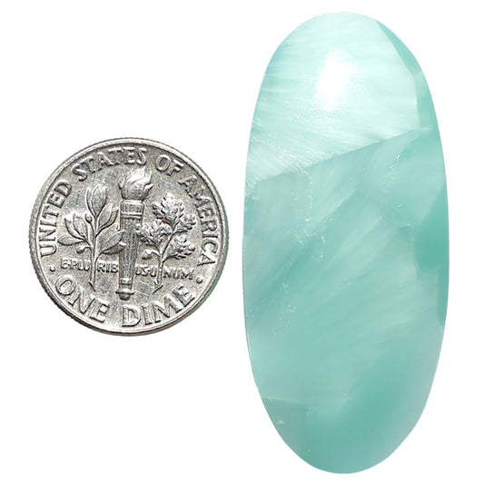 Hemimorphite 18.4x41x5.8 mm Oval Shape Polished Gemstone LS38-08999