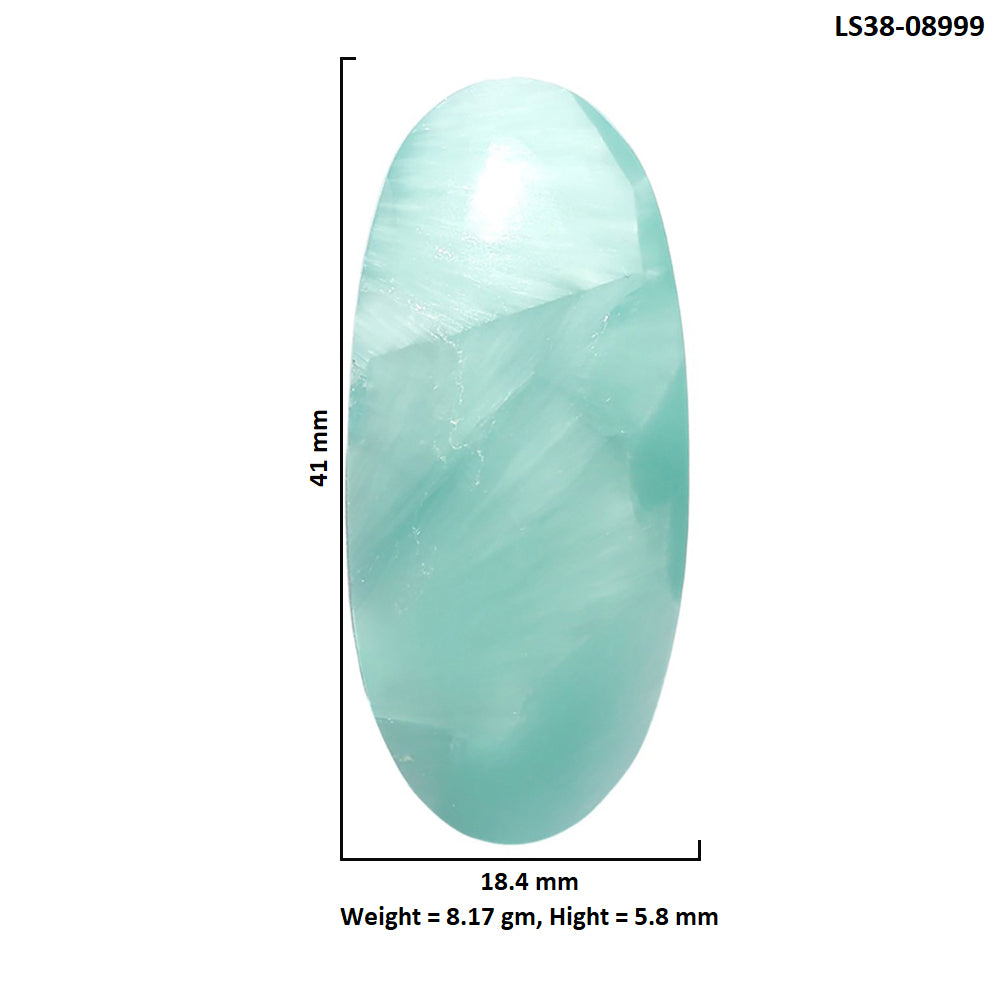 Hemimorphite 18.4x41x5.8 mm Oval Shape Polished Gemstone LS38-08999
