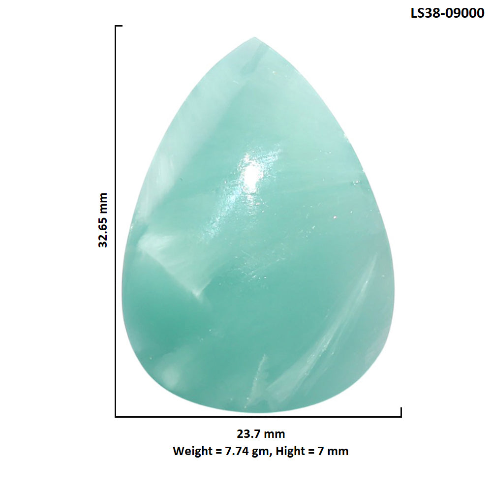 Hemimorphite 23.7x32.65x7 mm Pear Shape Polished Gemstone LS38-09000