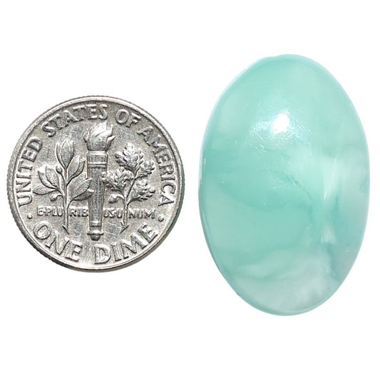 Hemimorphite 17.1x26.35x6.3 mm Oval Shape Polished Gemstone LS38-09004
