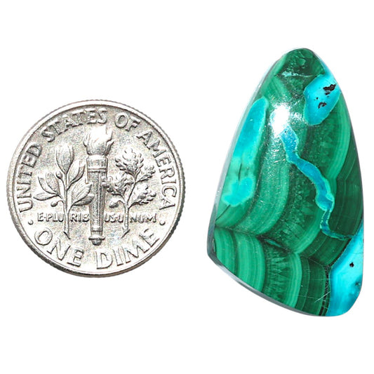 Azurite Malachite 15.7x27.2x5 mm Fancy Shape Polished Gemstone LS63-08920