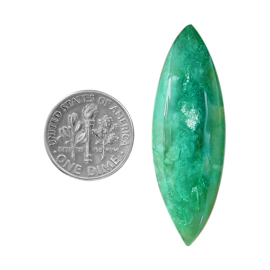 Australian Chrysoprase 16x33.1x5.8 mm Pear Shape Polished Gemstone LS67-06299