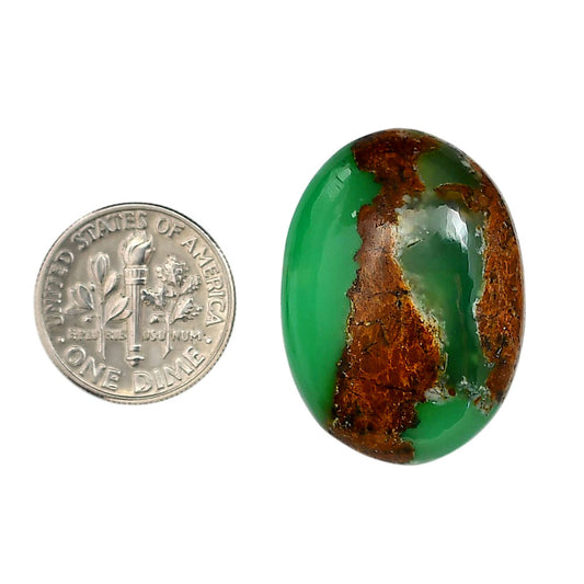Boulder Chrysoprase 21.3x29.5x7.5 mm Oval Shape Polished Gemstone LS67-06332