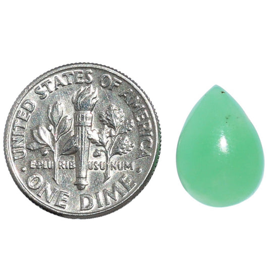 Chrysoprase 10x14x5 mm Pear Shape Polished Gemstone LS67-07301