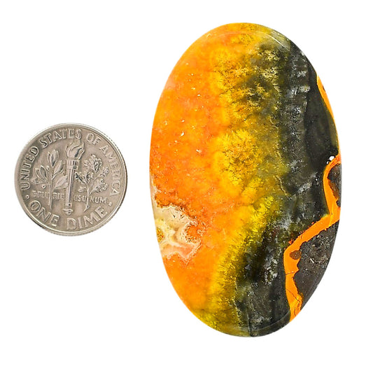 Indonesian Bumble Bee 30.25x49.3x5.3 mm Oval Shape Polished Gemstone LS69-05876