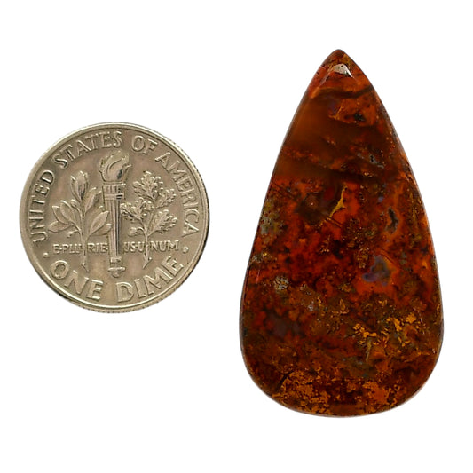 Rare Cady Mountain Agate 19.1x34.3x5 mm Pear Shape Polished Gemstone LS71-05545