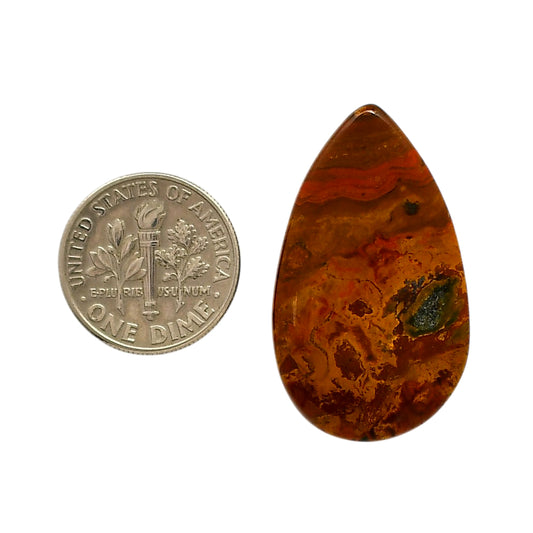 Rare Cady Mountain Agate 19.4x33x5 mm Pear Shape Polished Gemstone LS71-05549