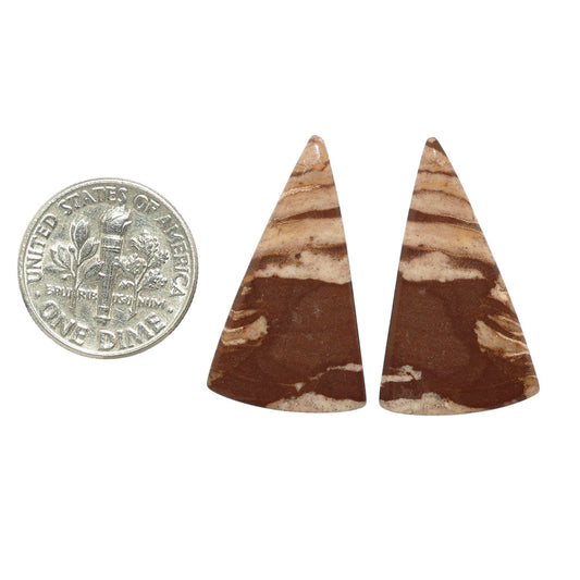 Outback Jasper Pair 15.6x27x3.8 mm Fancy Shape Polished Gemstone LS72-07437