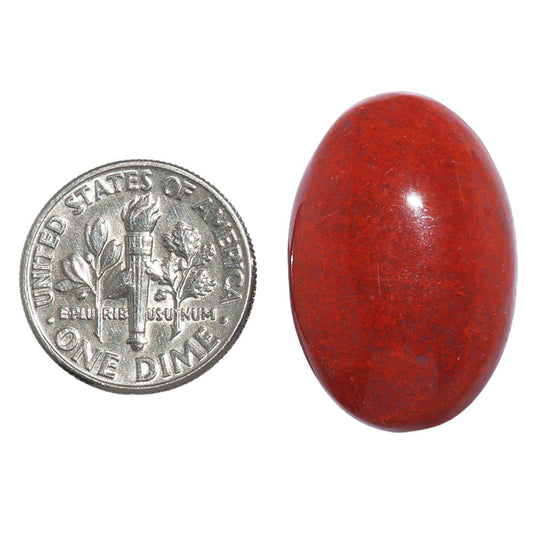 Red Moss Agate 17.2x25.8x6 mm Oval Shape Polished Gemstone LS73-07229