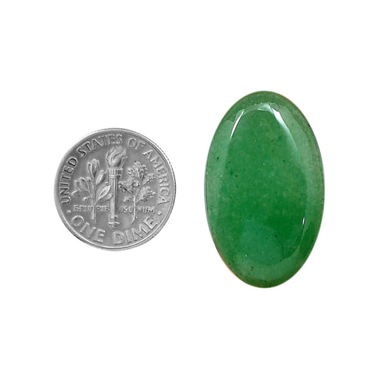 Green Aventurine 17.5x29.25x5.5 mm Oval Shape Polished Gemstone LS76-06223