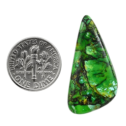 Green Matrix Turquoise 16x32.45x3.5 mm Fancy Shape Polished Gemstone LS79-05048