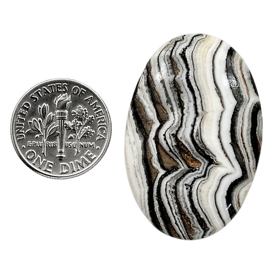 Prairie Agate 24.2x36.4x6 mm Oval Shape Polished Gemstone LS83-05061